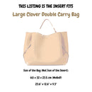 Organizer for [Large Clover Double Carry Bag, Chloe] Felt Bag Insert