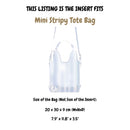 Organizer for [Mini Stripy Tote Bag, Chloe] Velvet Bag Insert
