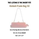 Organizer for [Kisslock Frame Bag 30, Coach] Velvet Bag Insert