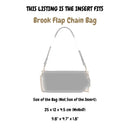 Organizer for [Brook Flap Chain Bag, Coach] Felt Bag Insert