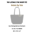 Organizer for [Entoto Zip Tote, Parker Clay] Felt Bag Insert