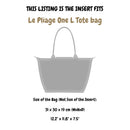 Organizer for [Le Pliage One L Tote bag, Longchamp] Felt Bag Insert
