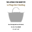 Organizer for [Le Pliage One S Handbag, Longchamp] Felt Bag Insert