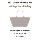 Organizer for [Le Pliage One L Handbag, Longchamp] Felt Bag Insert