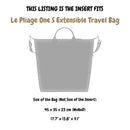 Organizer for [Le Pliage One S Extensible Travel Bag, Longchamp] Silk Bag Insert