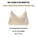 Organizer for [Lady Lunetta Chain Medium Shoulder Bag, Gucci] Silk Bag Insert
