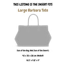Organizer for [Large Barbara Tote, Bottega Veneta] Silk Bag Insert