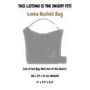 Organizer for [Linea Bucket Bag, Cuyana] Felt Bag Insert