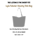 Organizer for [Lyla Tubular Slouchy Tote Bag, Charles & Keith] Silk Bag Insert