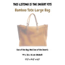 Organizer for [Bamboo Tote Large Bag, Gucci] Felt Bag Insert