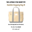 Organizer for [Candide Shopping Bag M, Merci] Felt Bag Insert
