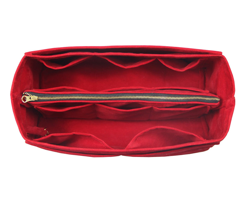 [Ferragamo Medium Andiamo] Velvet Bag Organizer - Customized Purse Insert, Tote Liner Protector, Handbag Organizer (Type B)