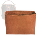 Organizer for [Clara Bag 20cm, Celine] Tote Purse Bag Insert Organiser Liner Shaper (Velvet, Long Zip and Open Compartment)