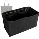 Organizer for [HORIZONTAL MUSEUM BAG in SUEDE CALFSKIN WITH TRIOMPHE EMBOSSED, Celine] Tote Purse Bag Insert Organiser Liner Shaper (Velvet, Long Zip and Open Compartment)