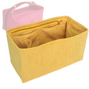 Organizer for [Bride-a-Brac case Large, Hermes] Tote Purse Bag Insert Organiser Liner Shaper (Velvet, Long Zip and Open Compartment)