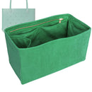 Organizer for [Original Bogg Bag, Bogg] Tote Purse Bag Insert Organiser Liner Shaper (Velvet, Long Zip and Open Compartment)