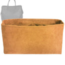 Organizer for [Camden Bag, Pom Pom London] Tote Purse Bag Insert Organiser Liner Shaper (Velvet, Long Zip and Open Compartment)