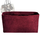 Organizer for [Animal print hair-on leather maxi tote bag, Massimo Dutti] Tote Purse Bag Insert Organiser Liner Shaper (Velvet, Long Zip and Open Compartment)