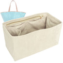 Organizer for [Belharra Bag, Goyard] Tote Purse Bag Insert Organiser Liner Shaper (Velvet, Long Zip and Open Compartment)