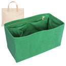 Organizer for [Medium Mimi, Parker Thatch] Tote Purse Bag Insert Organiser Liner Shaper (Velvet, Long Zip and Open Compartment)