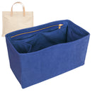 Organizer for [East West Mimi, Parker Thatch] Tote Purse Bag Insert Organiser Liner Shaper (Velvet, Long Zip and Open Compartment)
