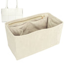 Organizer for [The Tori Tote, Apatchy] Tote Purse Bag Insert Organiser Liner Shaper (Velvet, Long Zip and Open Compartment)