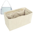 Organizer for [City Bucket Bag, Coach] Tote Purse Bag Insert Organiser Liner Shaper (Velvet, Long Zip and Open Compartment)