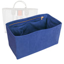 Organizer for [The Lily Canvas Medium, Lily Bean] Tote Purse Bag Insert Organiser Liner Shaper (Velvet, Long Zip and Open Compartment)