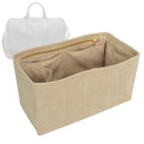 Organizer for [GG Supreme Web Carry-On Medium Duffle, Gucci] Tote Purse Bag Insert Organiser Liner Shaper (Velvet, Long Zip and Open Compartment)