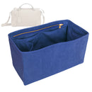 Organizer for [By The Way Selleria Large, Fendi] Tote Purse Bag Insert Organiser Liner Shaper (Velvet, Long Zip and Open Compartment)