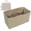 Organizer for [OnTheGo Organizer, LV] Tote Purse Bag Insert Organiser Liner Shaper (Velvet, Long Zip and Open Compartment)