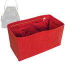Organizer for [Small Caro Bucket Bag, Dior] Tote Purse Bag Insert Organiser Liner Shaper (Velvet, Long Zip and Open Compartment)