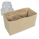 Organizer for [GG Supreme Large Backpack, Gucci] Tote Purse Bag Insert Organiser Liner Shaper (Velvet, Long Zip and Open Compartment)