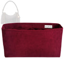 Organizer for [Express PM, LV] Tote Purse Bag Insert Organiser Liner Shaper (Velvet, Long Zip and Open Compartment)