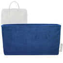 Organizer for [Iowa Duffle, The Row] Tote Purse Bag Insert Organiser Liner Shaper (Velvet, Long Zip and Open Compartment)