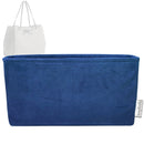 Organizer for [Medium Promenade Shopping Bag, Dior] Tote Purse Bag Insert Organiser Liner Shaper (Velvet, Long Zip and Open Compartment)