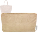 Organizer for [Grace Basket Small, Dragon Diffusion] Tote Purse Bag Insert Organiser Liner Shaper (Velvet, Long Zip and Open Compartment)