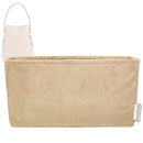 Organizer for [Belted leather bucket bag, Toteme] Tote Purse Bag Insert Organiser Liner Shaper (Velvet, Long Zip and Open Compartment)