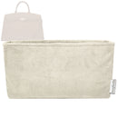 Organizer for [The Hudson, DeMellier] Tote Purse Bag Insert Organiser Liner Shaper (Velvet, Long Zip and Open Compartment)