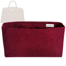 Organizer for [The Midi Hudson, DeMellier] Tote Purse Bag Insert Organiser Liner Shaper (Velvet, Long Zip and Open Compartment)