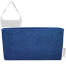 Organizer for [Medium D-Journey, Dior] Tote Purse Bag Insert Organiser Liner Shaper (Velvet, Long Zip and Open Compartment)