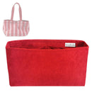 Organizer for [Small Striped Custom Alpha Tote, BaubleBar] Velvet Bag Insert