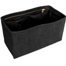 Organizer for [Small Caro Bucket Bag, Dior] Bag Insert (Velvet, Long Zip and Open Compartment)
