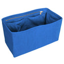 Organizer for [Essential Medium Bucket, Madewell] Bag Insert (Velvet, Long Zip and Open Compartment)