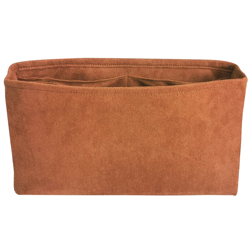 Organizer for [Medium Mimi, Parker Thatch] Bag Insert (Velvet, Long Zip and Open Compartment)