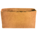 Organizer for [Giant Tote, Parker Thatch] Bag Insert (Velvet, Long Zip and Open Compartment)