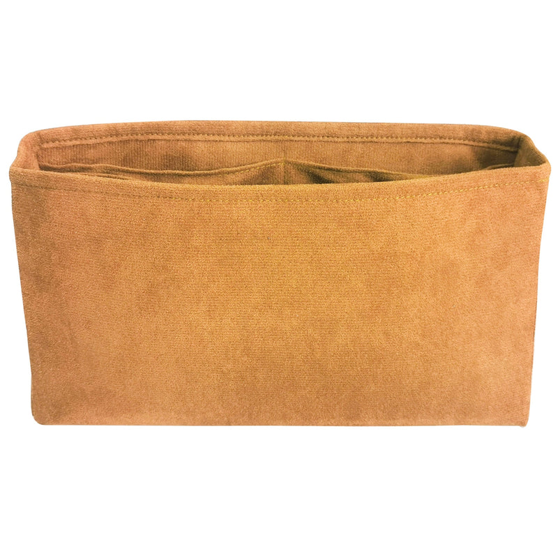 Organizer for [Micro Mimi, Parker Thatch] Bag Insert (Velvet, Long Zip and Open Compartment)