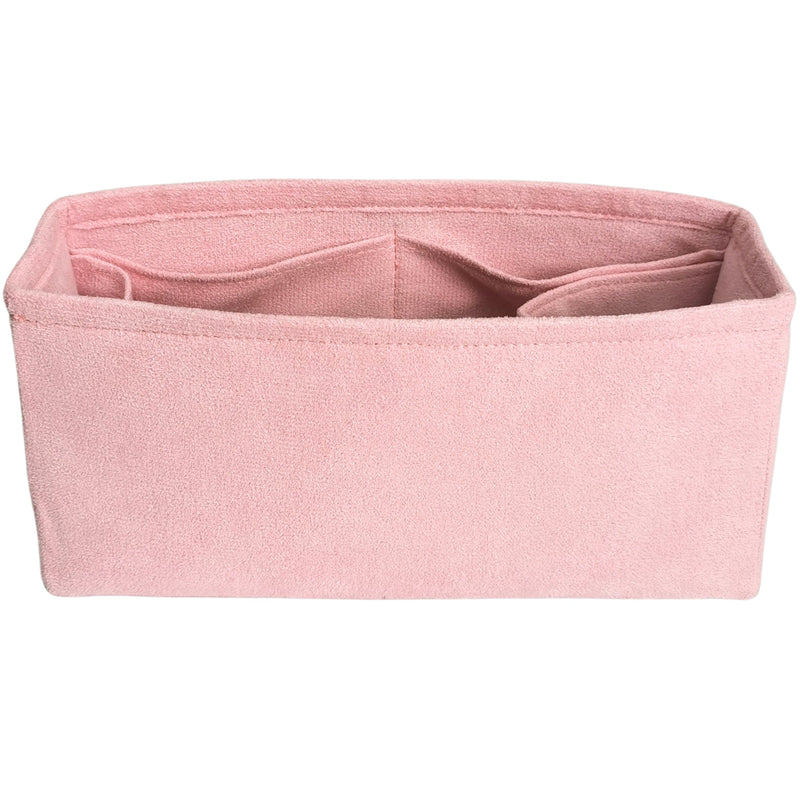 Organizer for [Micro Mimi, Parker Thatch] Bag Insert (Velvet, Long Zip and Open Compartment)