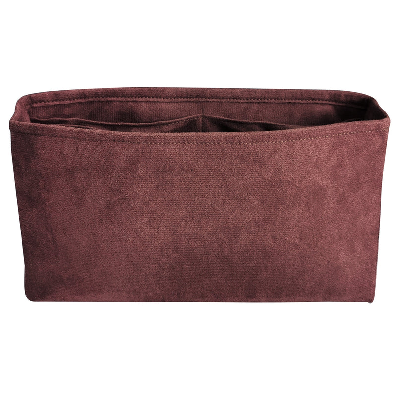 Organizer for [Soft Empire Carryall 28, Coach] Bag Insert (Velvet, Long Zip and Open Compartment)