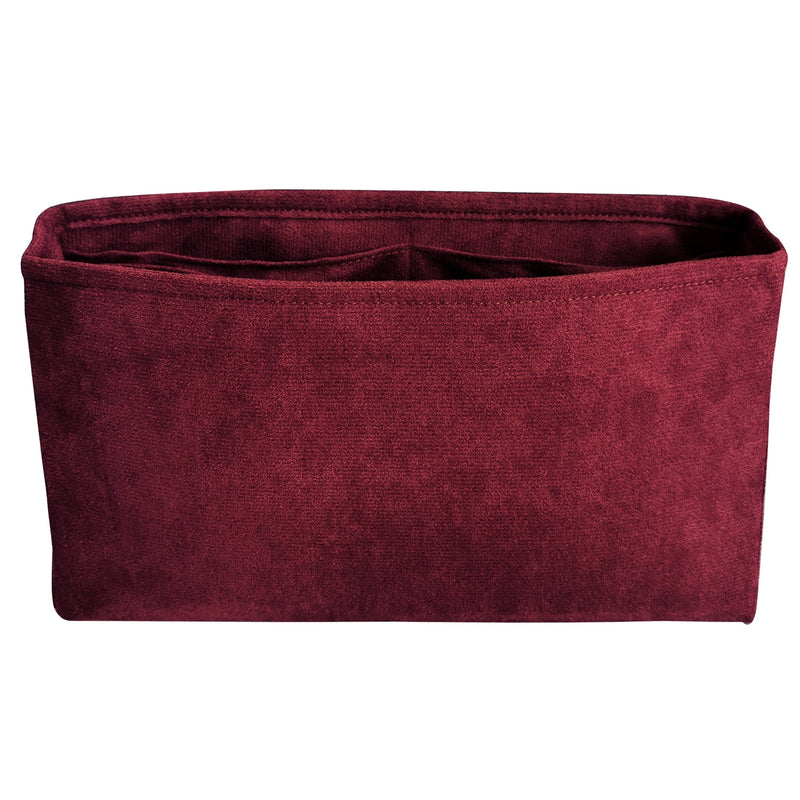 Organizer for [Micro Mimi, Parker Thatch] Bag Insert (Velvet, Long Zip and Open Compartment)